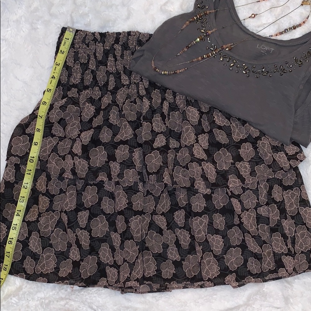Loft ruffle skirt
